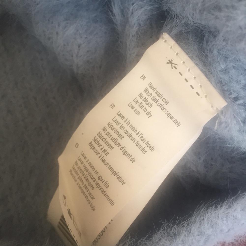 Fuzzy Crew Neck Sweater - Picture 4 of 4